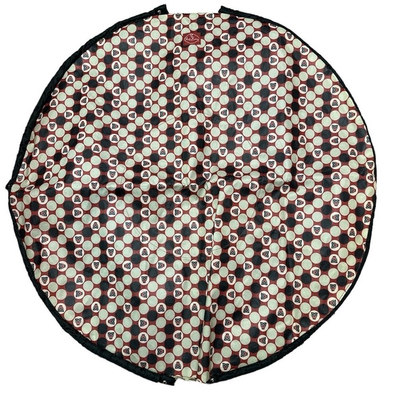 2 Red Hens Red/Blue Owl & Dots Toy Nanny - Picture 2 of 5